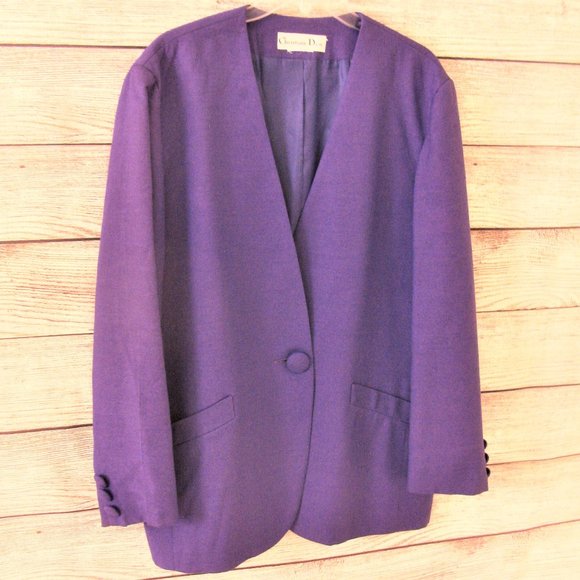 Dior Jackets & Blazers - Christian Dior Women’s Vintage royal purple blazer